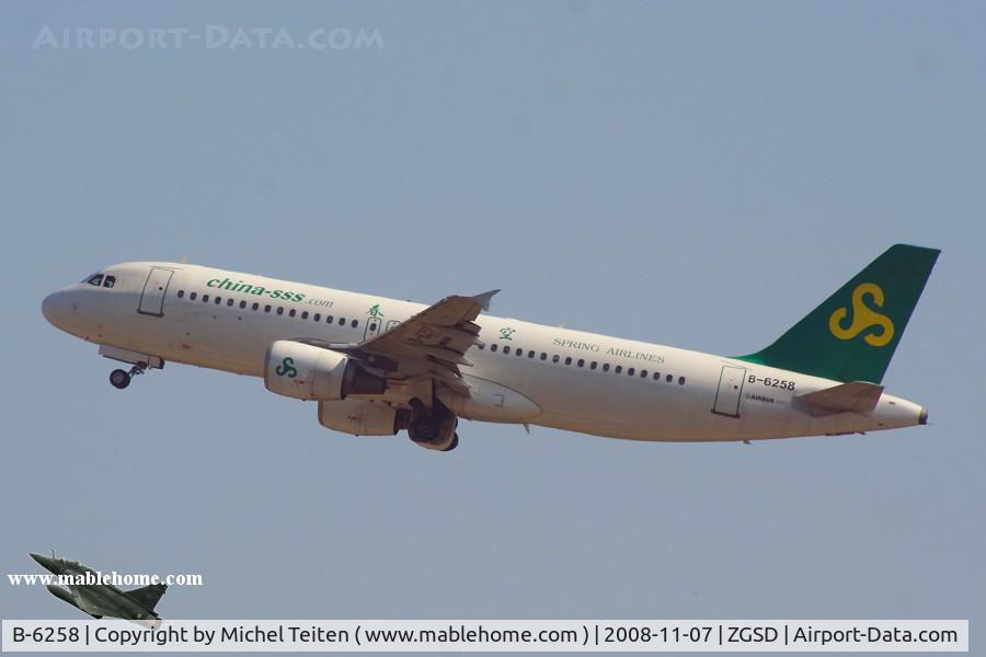 B-6258, 1998 Airbus A320-214 C/N 0879, Spring Airlines