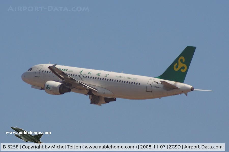 B-6258, 1998 Airbus A320-214 C/N 0879, Spring Airlines