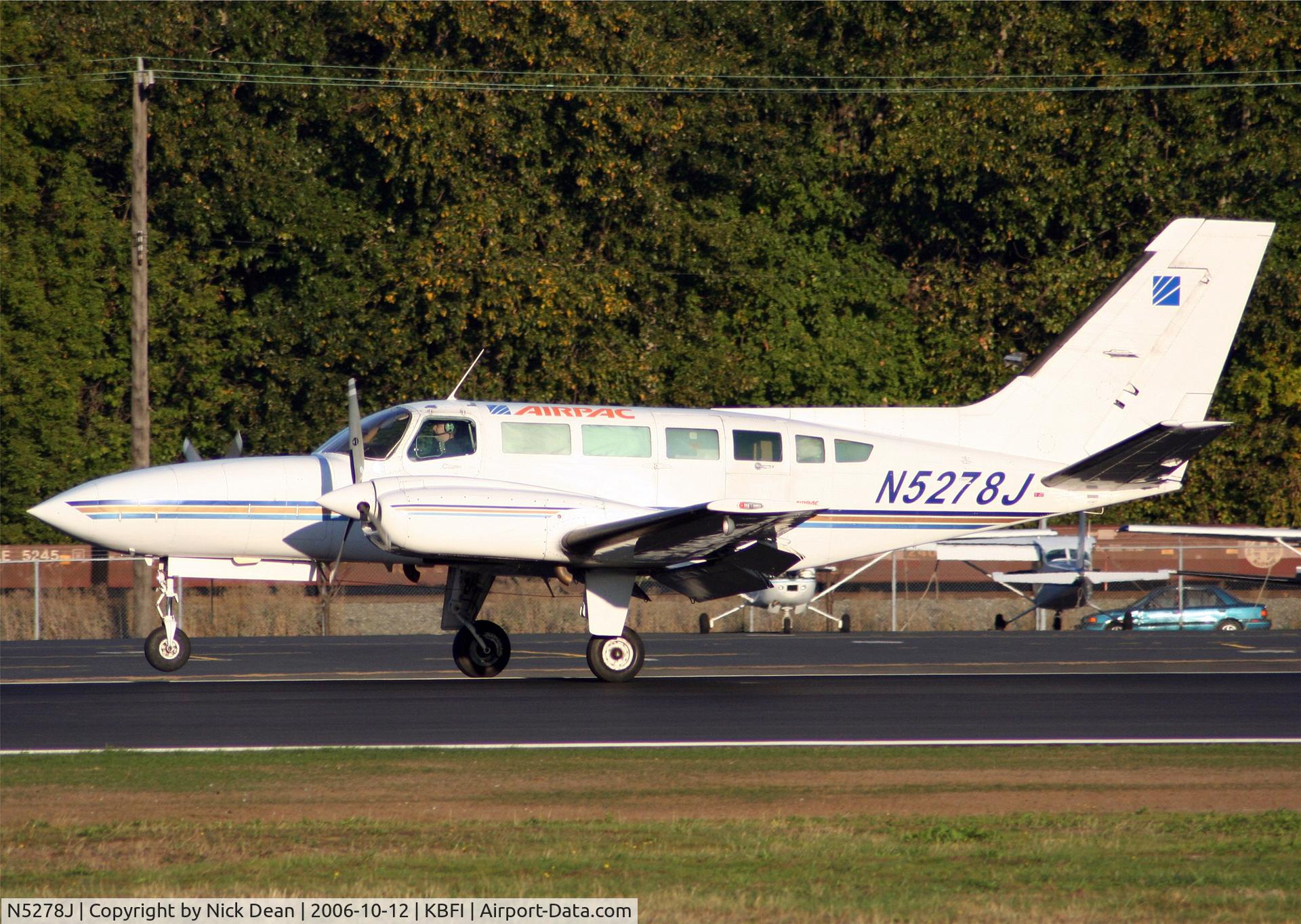 N5278J, 1980 Cessna 404 Titan C/N 404-0635, .
