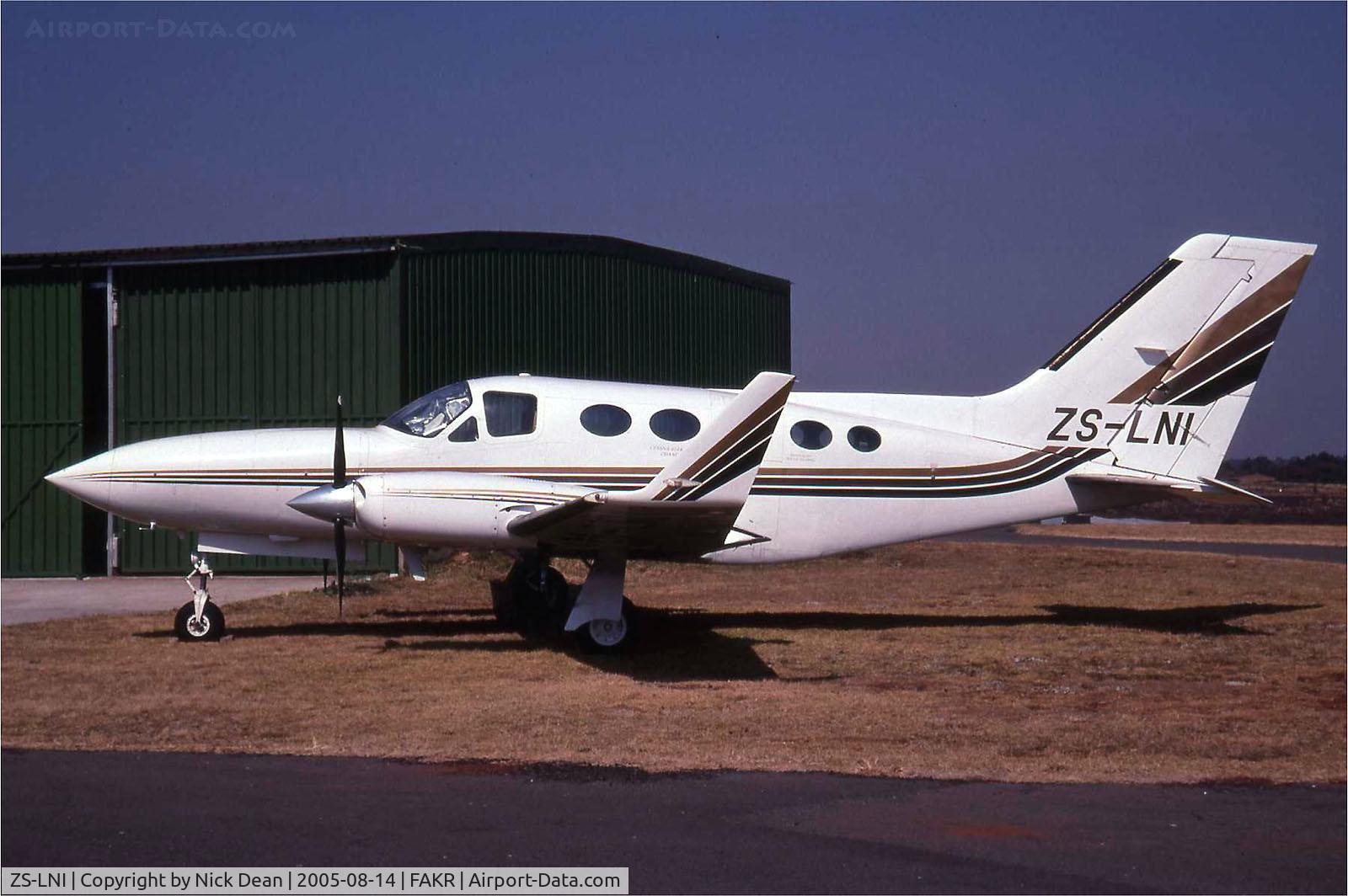 ZS-LNI, Cessna 414A Chancellor Chancellor C/N 414A0468, Krugersdorp
