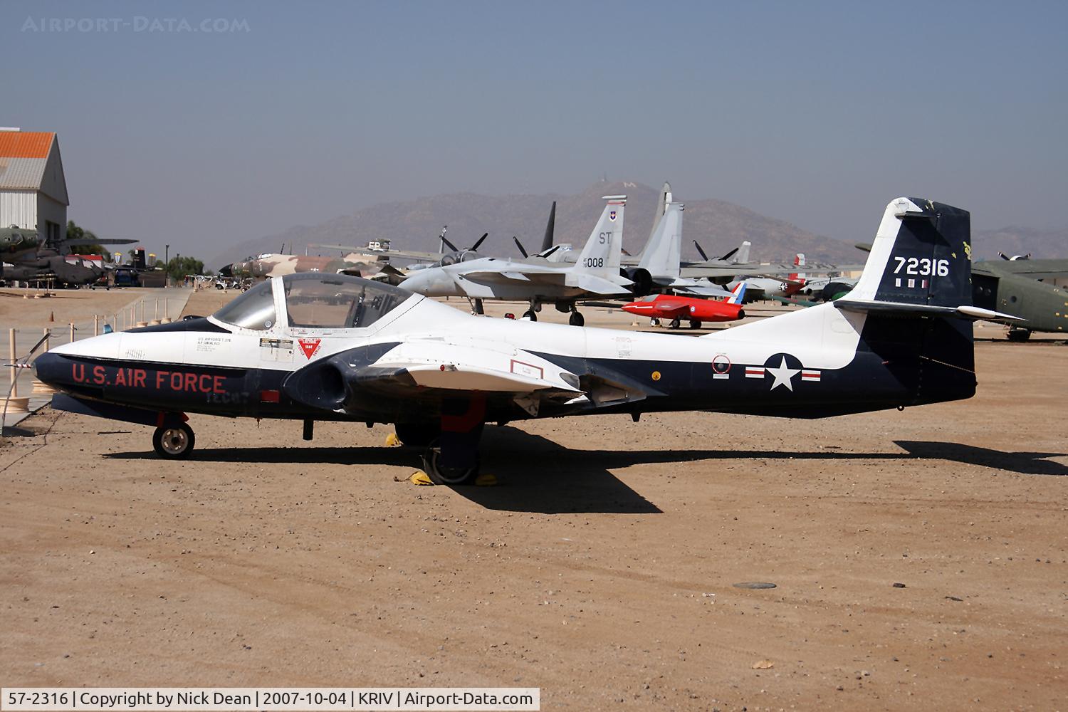 57-2316, 1957 Cessna T-37B Tweety Bird C/N 40249, /