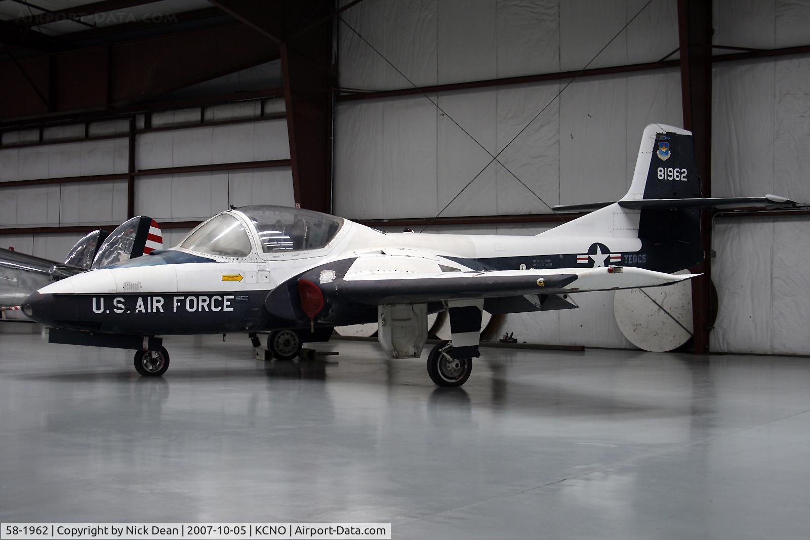 58-1962, 1958 Cessna T-37A Tweety Bird C/N 40387, .
