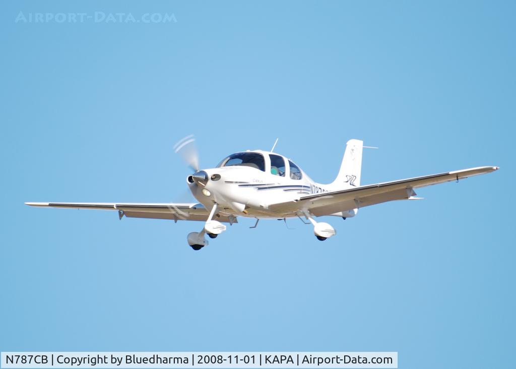 N787CB, 2003 Cirrus SR22 C/N 0787, On final approach to 17L.