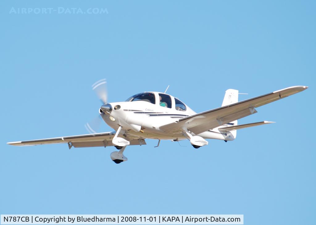 N787CB, 2003 Cirrus SR22 C/N 0787, On final approach to 17L.