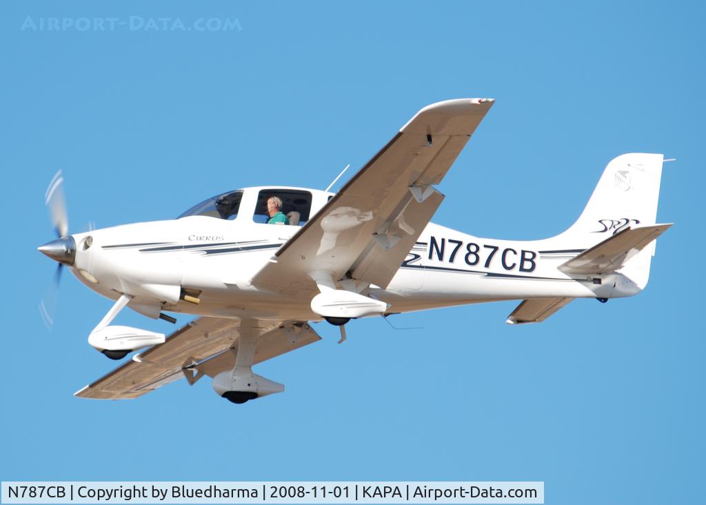 N787CB, 2003 Cirrus SR22 C/N 0787, On final approach to 17L.