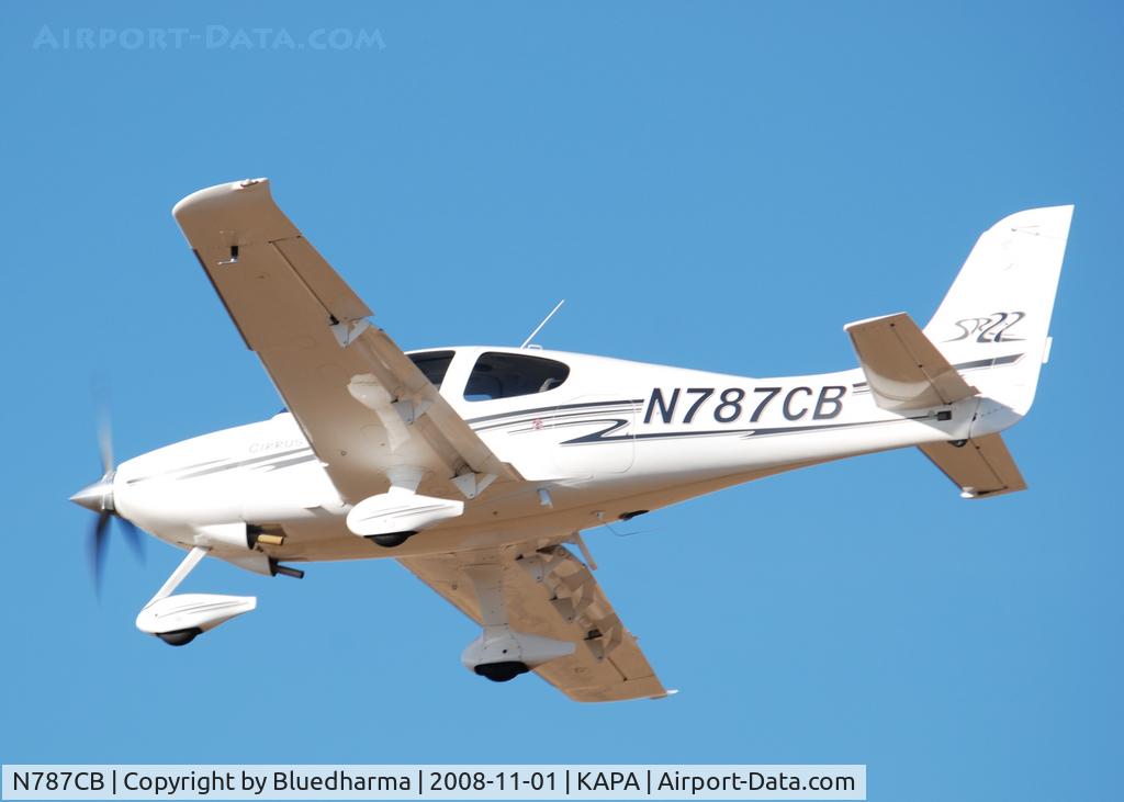 N787CB, 2003 Cirrus SR22 C/N 0787, On final approach to 17L.
