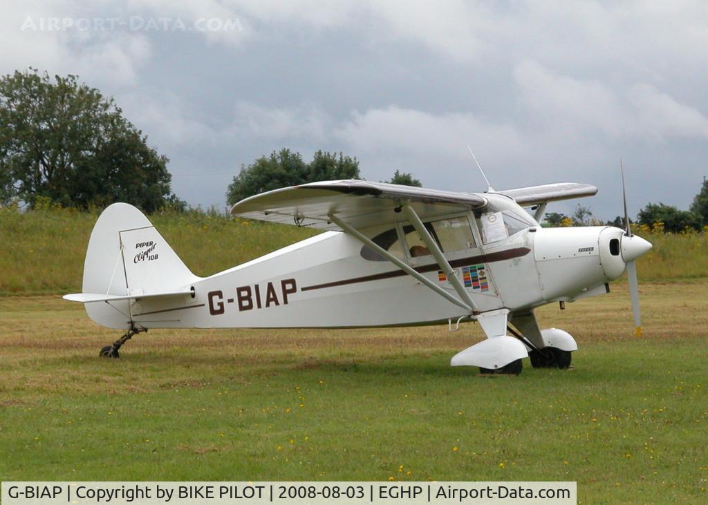 G-BIAP, 1950 Piper PA-16 Clipper Clipper C/N 16-732, VISITING THE POPHAM MICROLIGHT TRADE FAIR