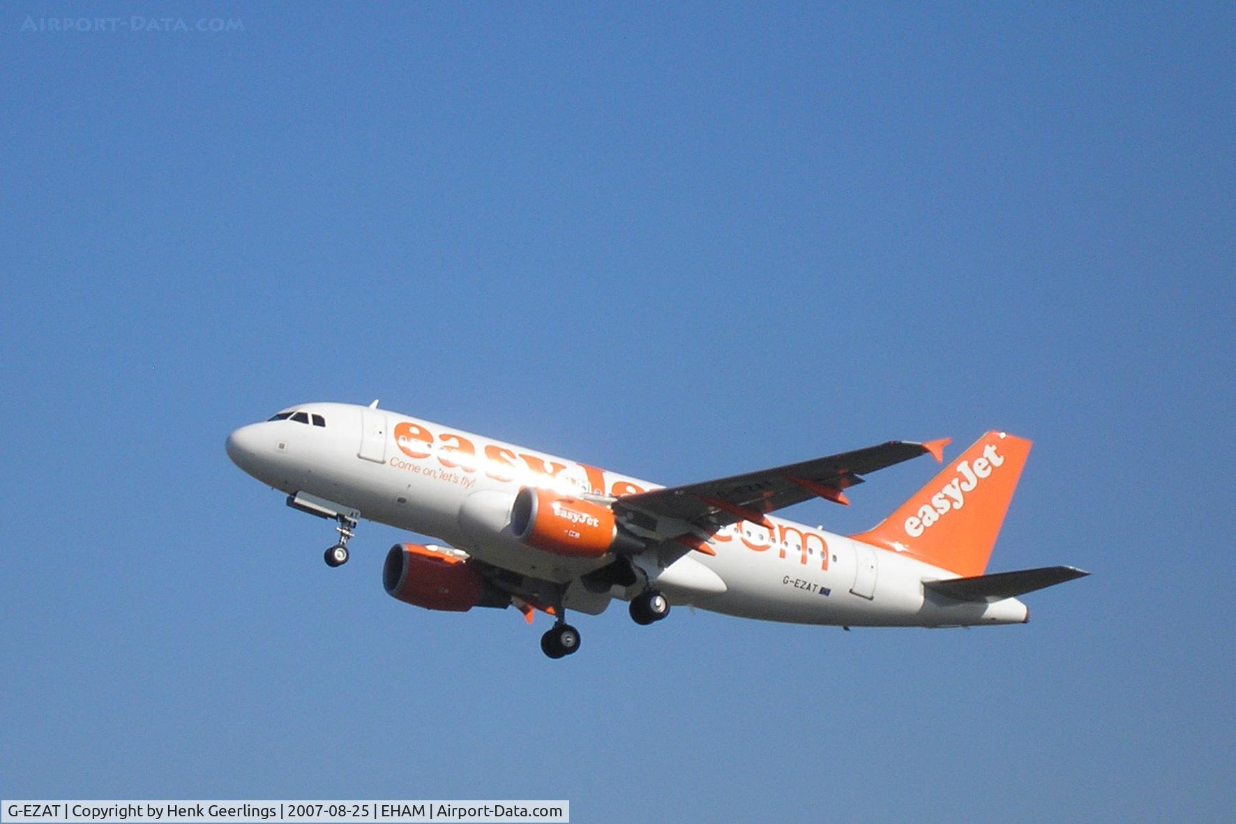 G-EZAT, 2006 Airbus A319-111 C/N 2782, Departure from Schiphol