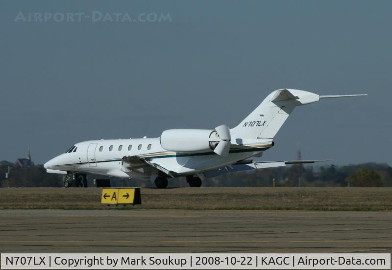 N707LX, 1999 Cessna 750 Citation X Citation X C/N 750-0078, N707LX Landind @ KAGC