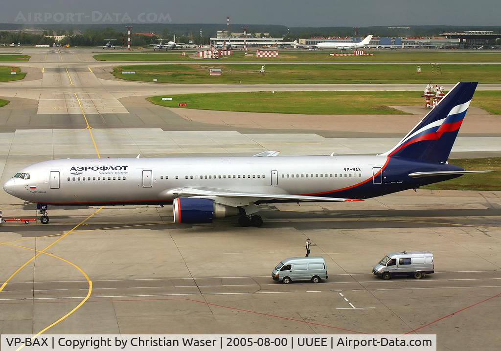 VP-BAX, 1999 Boeing 767-36N/ER/BDSF C/N 30109, Aeroflot