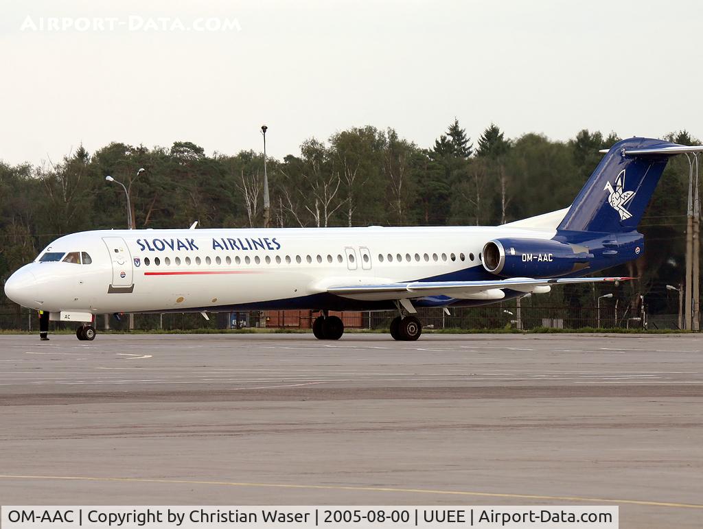 OM-AAC, 1993 Fokker 100 (F-28-0100) C/N 11460, Slovak Airlines