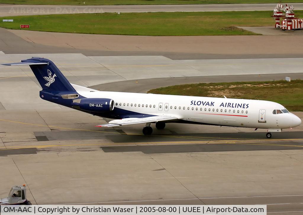 OM-AAC, 1993 Fokker 100 (F-28-0100) C/N 11460, Slovak Airlines