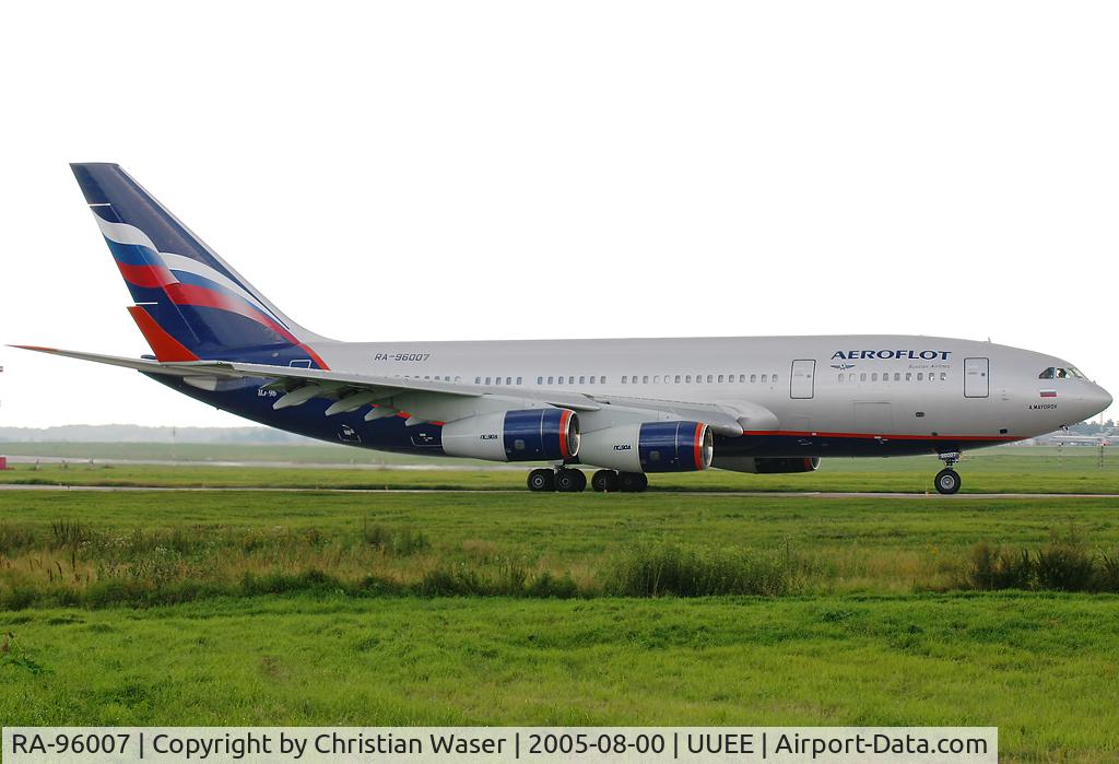RA-96007, 1992 Ilyushin Il-96-300 C/N 74393201004, Aeroflot