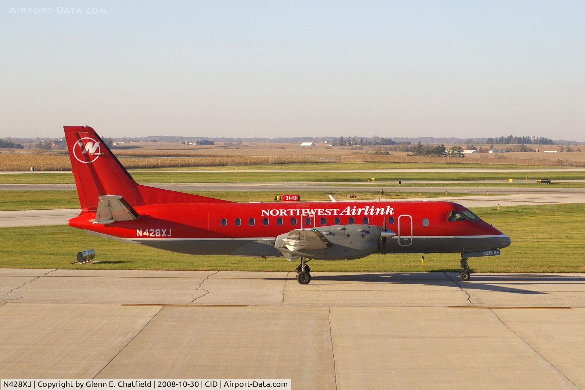 N428XJ, 1997 Saab 340B+ C/N 340B-428, Taxiing to Runway 13 for departure