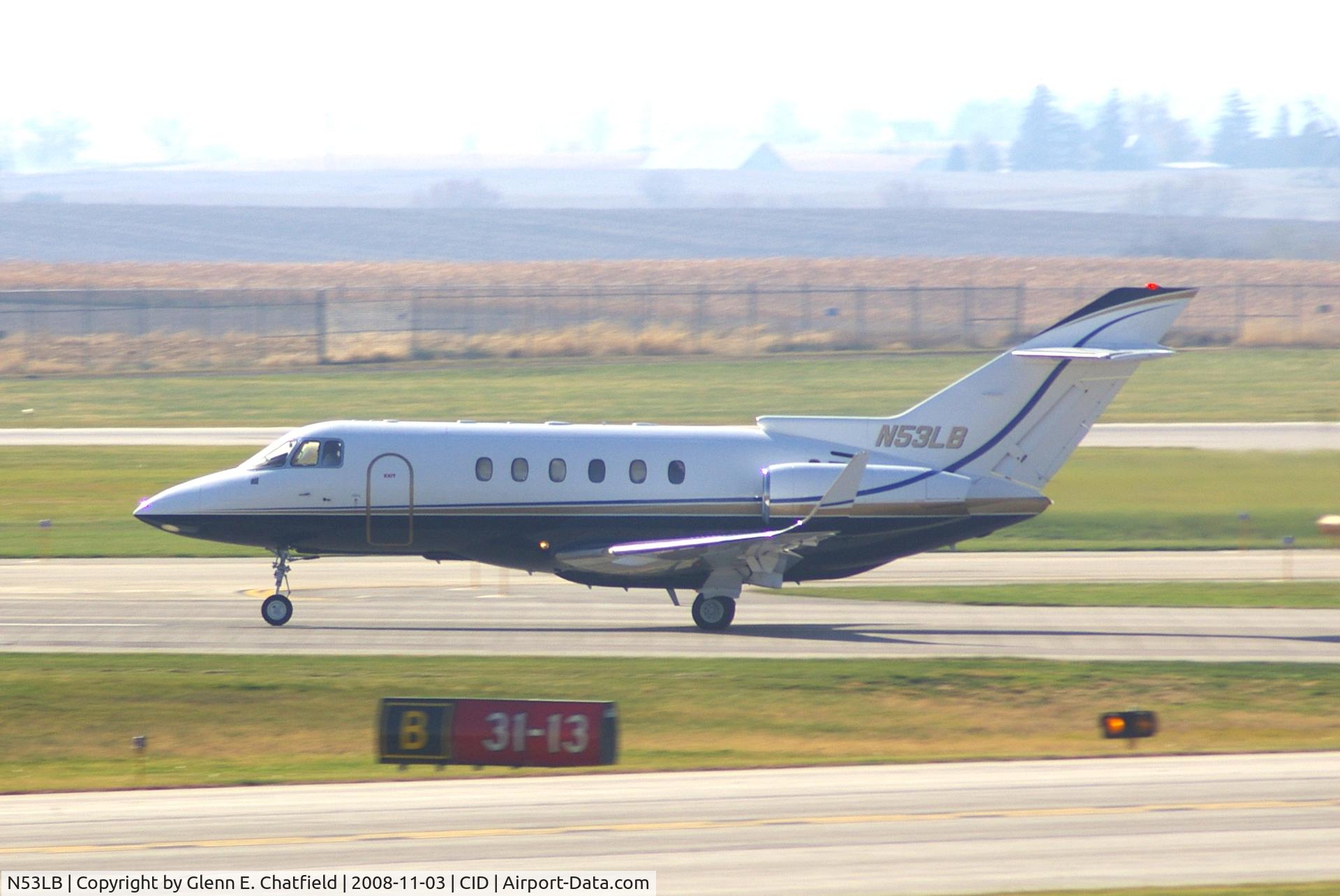 N53LB, 1997 Raytheon Hawker 800XP C/N 258332, Departing Runway 13