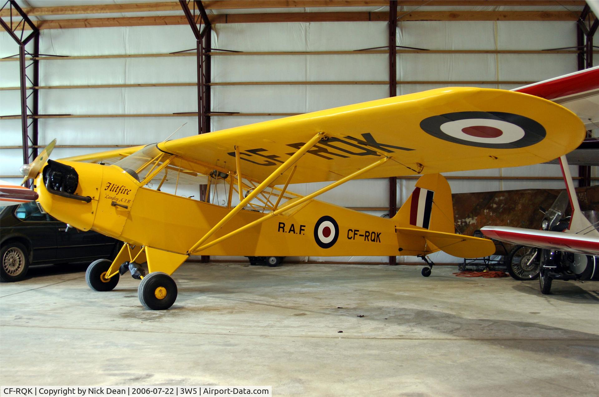 CF-RQK, 1939 Piper JCC-65, In the great collection at Concrete