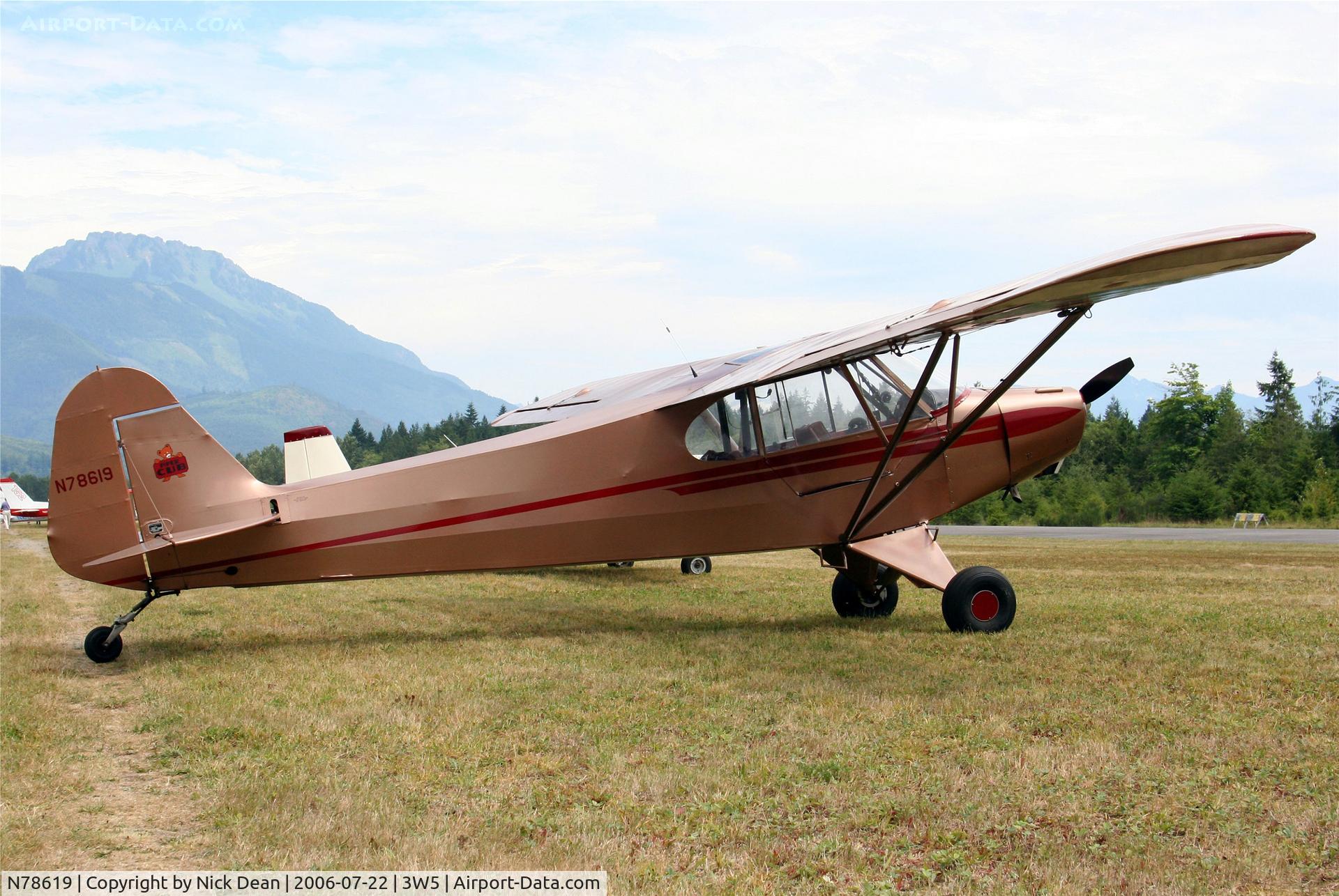 N78619, 1947 Piper PA-11 Cub Special C/N 11-1380, /