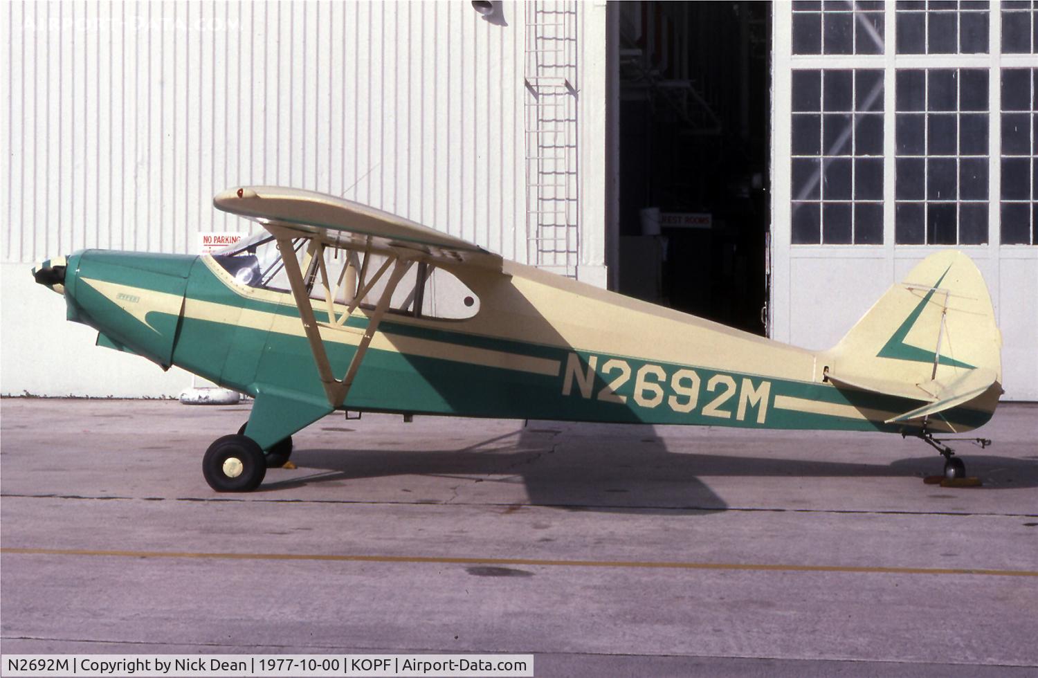 N2692M, 1946 Piper PA-12 Super Cruiser C/N 12-1122, .
