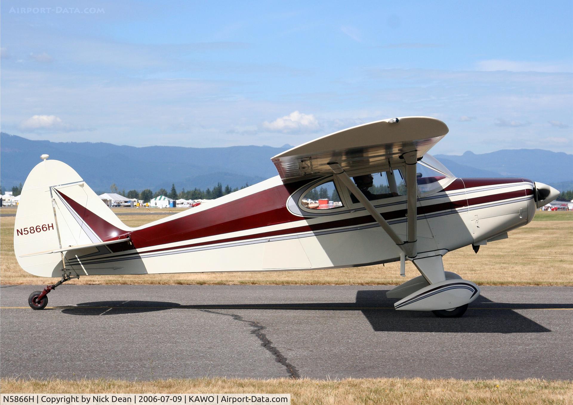 N5866H, 1949 Piper PA-16 Clipper C/N 16-485, /