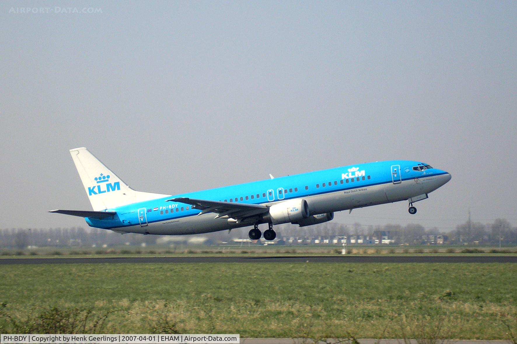 PH-BDY, 1990 Boeing 737-406 C/N 24959, SPL , Polderbaan (runway)