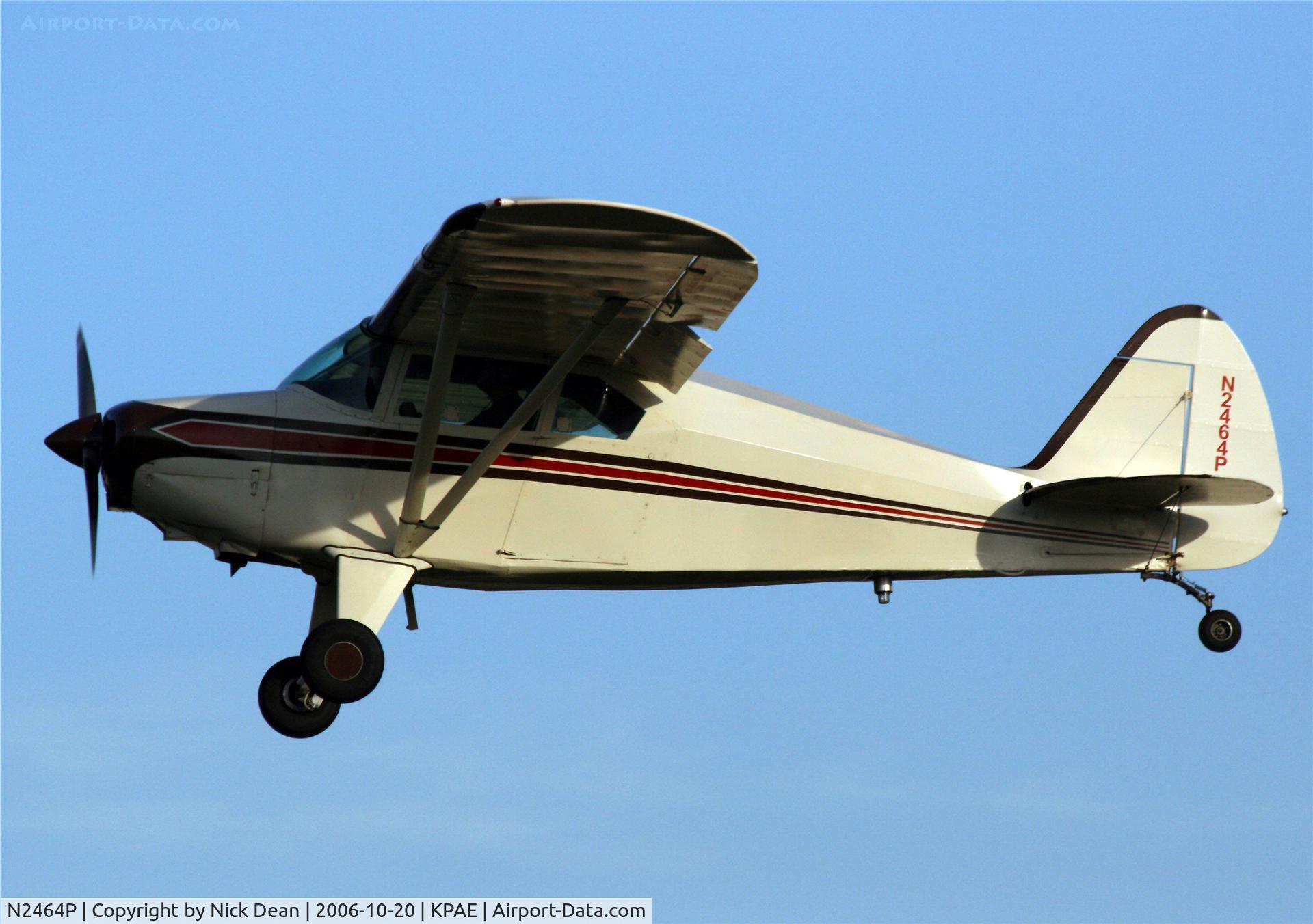 N2464P, 1955 Piper PA-22-150 C/N 22-2839, .