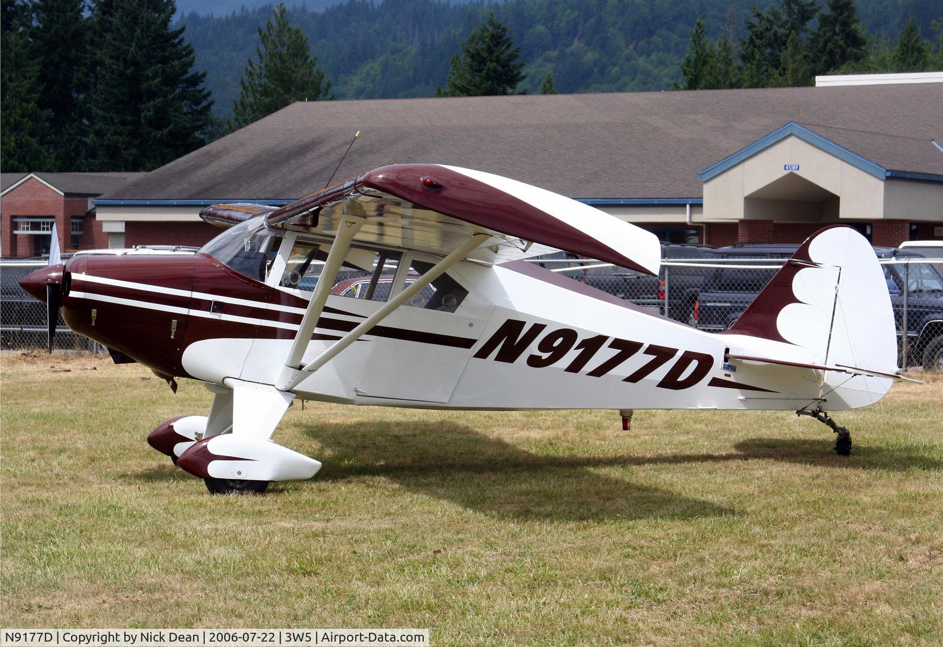 N9177D, 1958 Piper PA-22-160 Tri Pacer C/N 22-6234, .