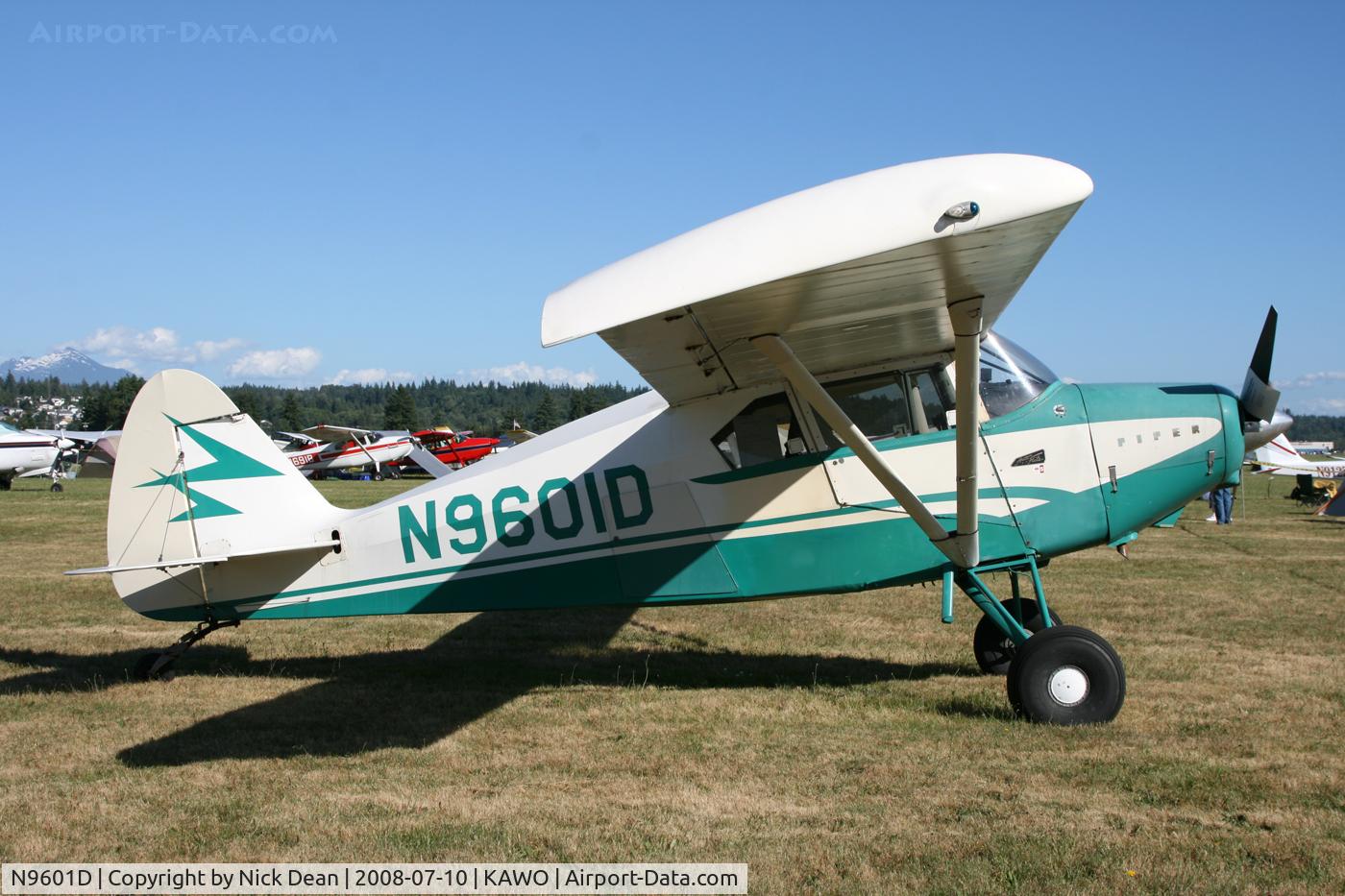 N9601D, 1958 Piper PA-22-160 Tri Pacer C/N 22-6510, .