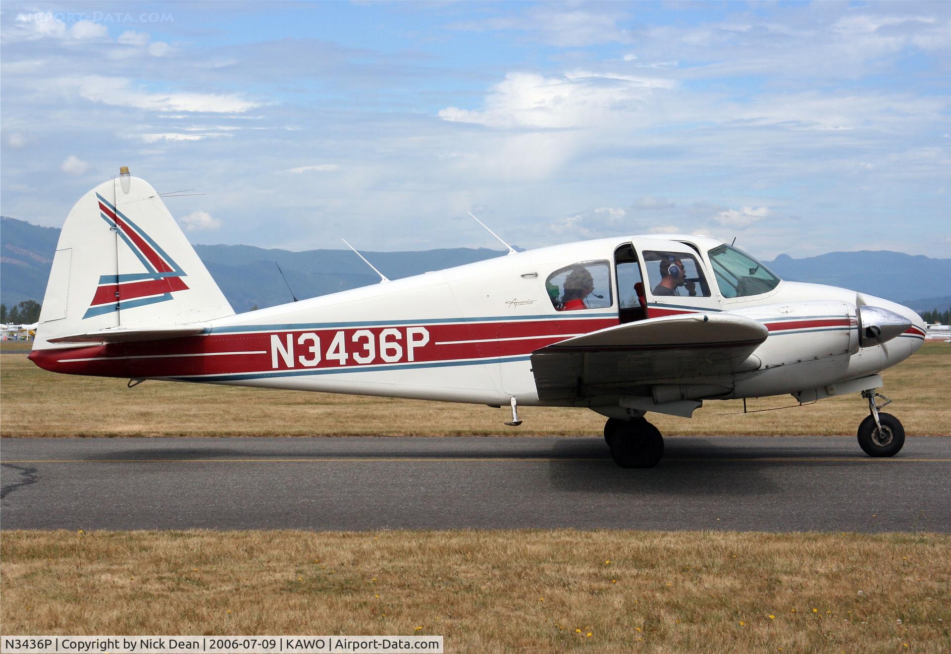 N3436P, 1958 Piper PA-23-160 Apache C/N 23-1403, .
