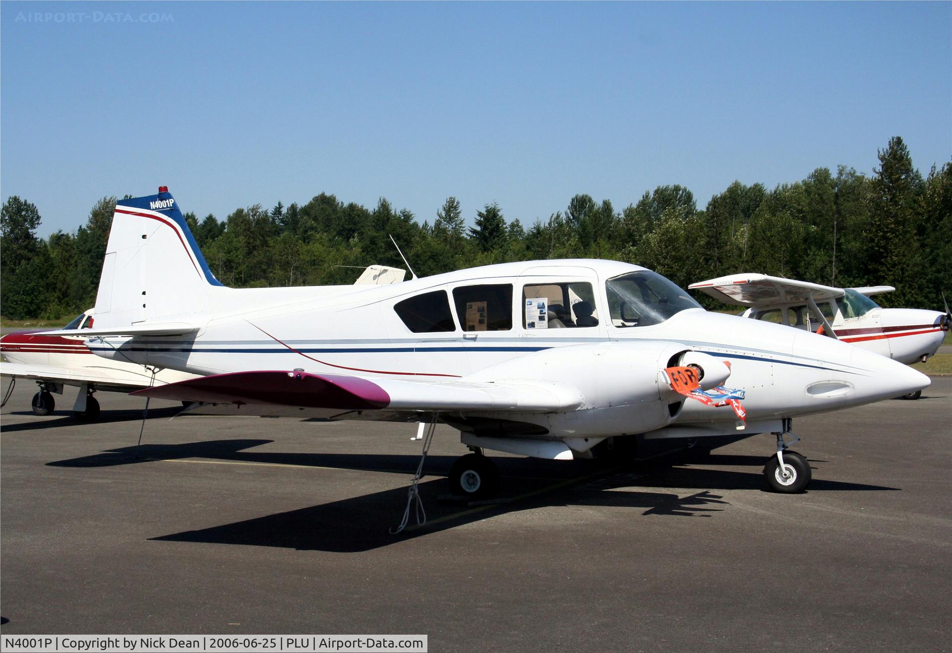 N4001P, 1958 Piper PA-23-160 Apache C/N 23-1476, .