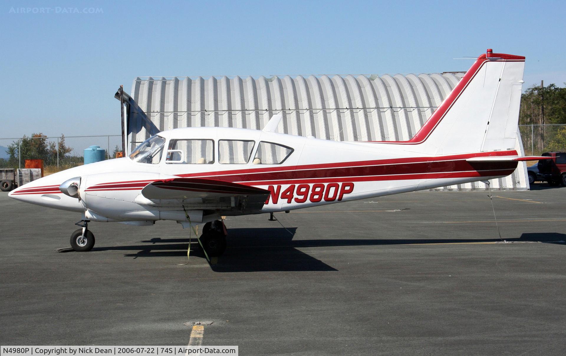 N4980P, 1963 Piper PA-23-235 Apache C/N 27-584, .