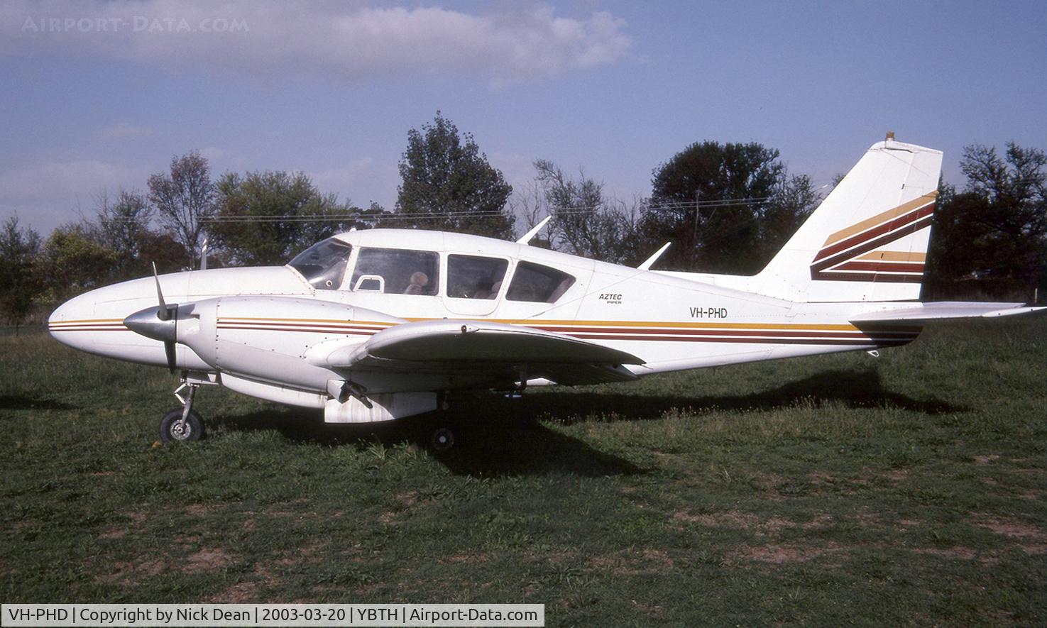 VH-PHD, 1967 Piper PA-23-250 C/N 27-3625, .