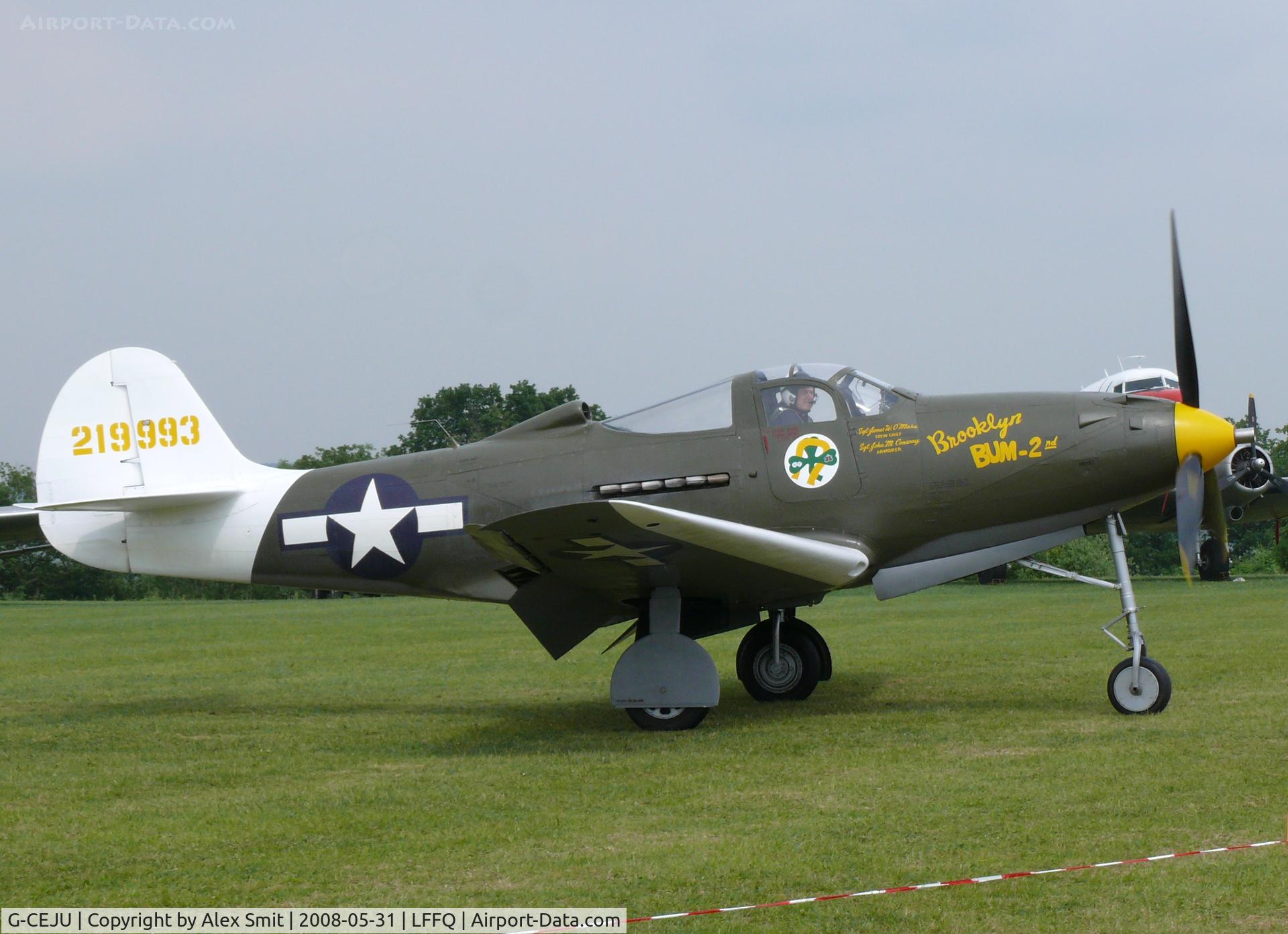G-CEJU, Bell P-39Q Airacobra C/N 26E-397, Bell P-39Q Airacobra G-CEJU painted as USAF 42-19993 Brooklyn Bum-2nd