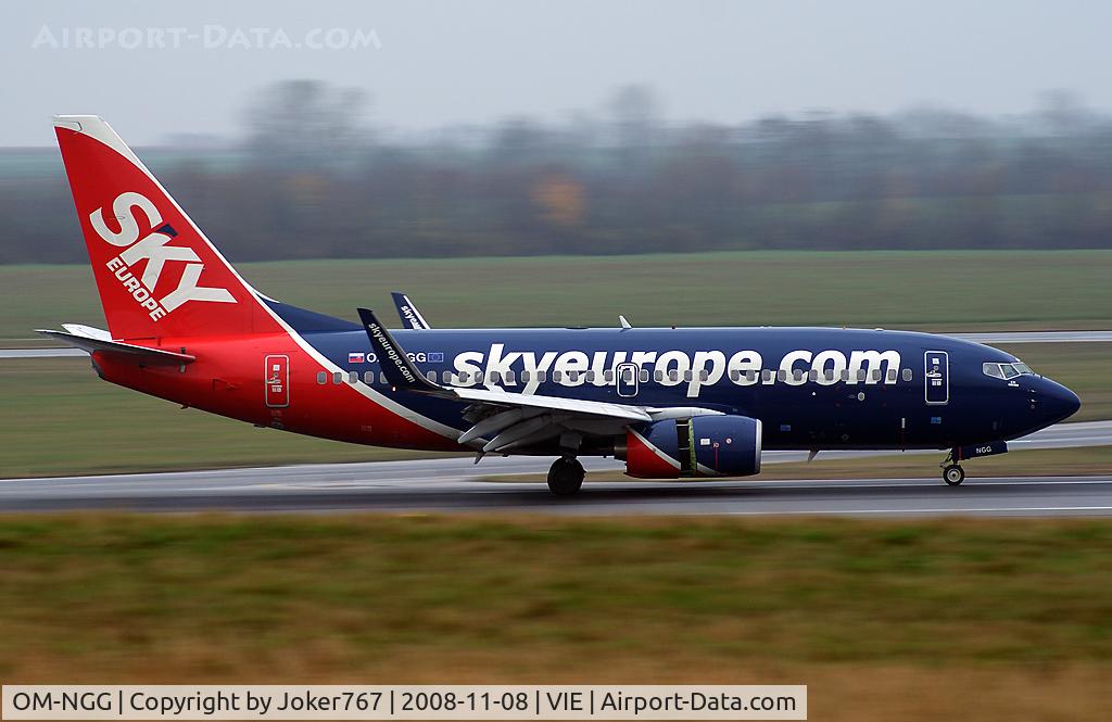 OM-NGG, 2007 Boeing 737-76N C/N 34753, SkyEurope Airlines Boeing 737-76N(WL)