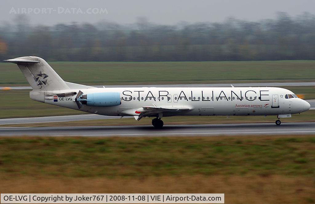 OE-LVG, 1994 Fokker 100 (F-28-0100) C/N 11520, Austrian arrows Fokker F-100