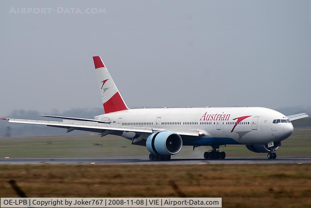 OE-LPB, 1998 Boeing 777-2Z9/ER C/N 28699, Austrian Airlines Boeing 777-2Z9(ER)