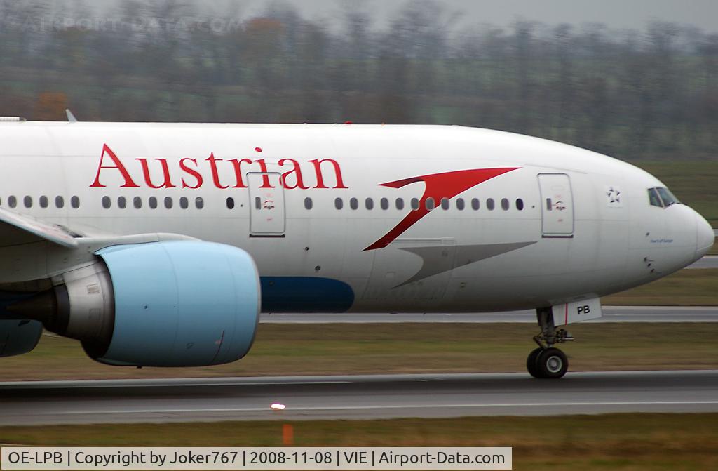 OE-LPB, 1998 Boeing 777-2Z9/ER C/N 28699, Austrian Airlines Boeing 777-2Z9(ER)