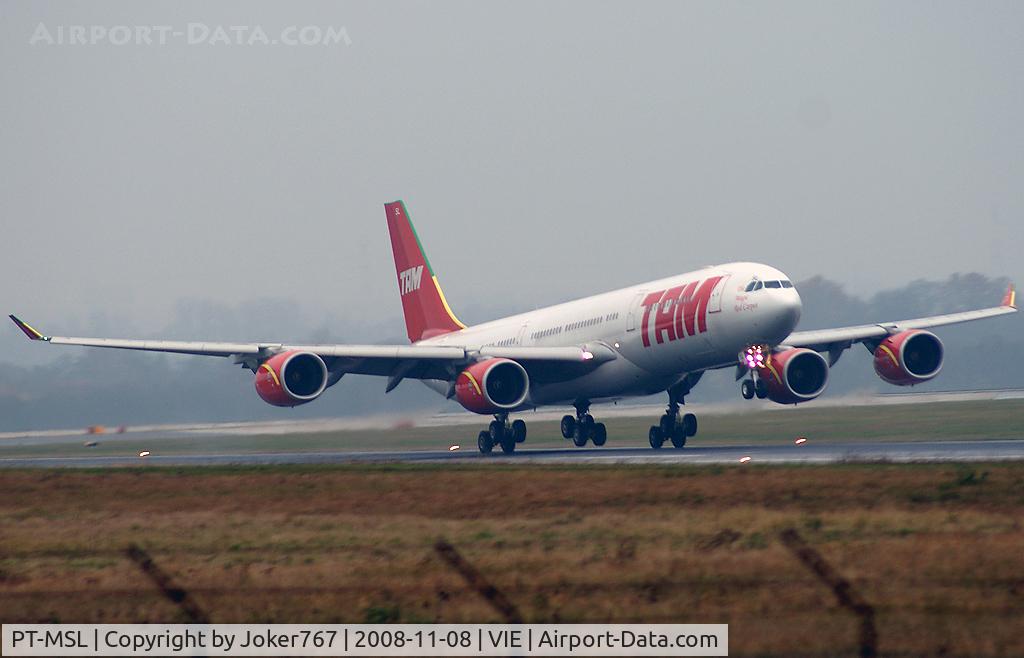 PT-MSL, 2003 Airbus A340-541 C/N 464, TAM Airbus A340-541