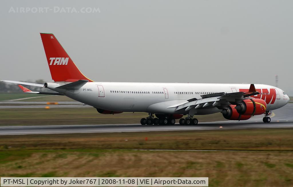 PT-MSL, 2003 Airbus A340-541 C/N 464, TAM Airbus A340-541