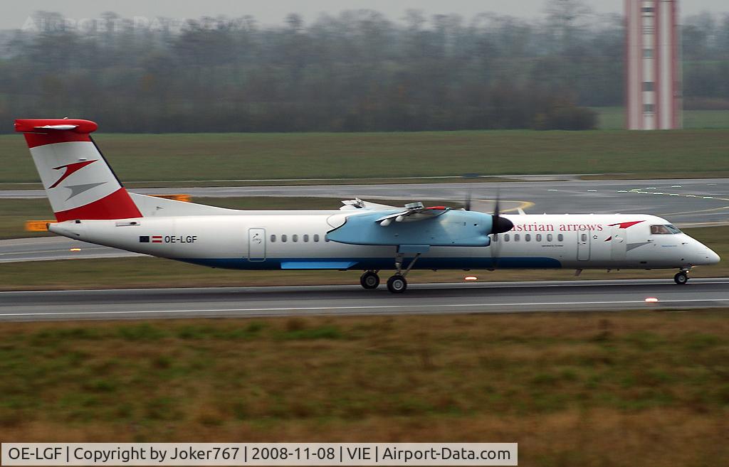OE-LGF, 2002 De Havilland Canada DHC-8-402Q Dash 8 C/N 4068, Austrian arrows De Havilland Canada DHC-8-401