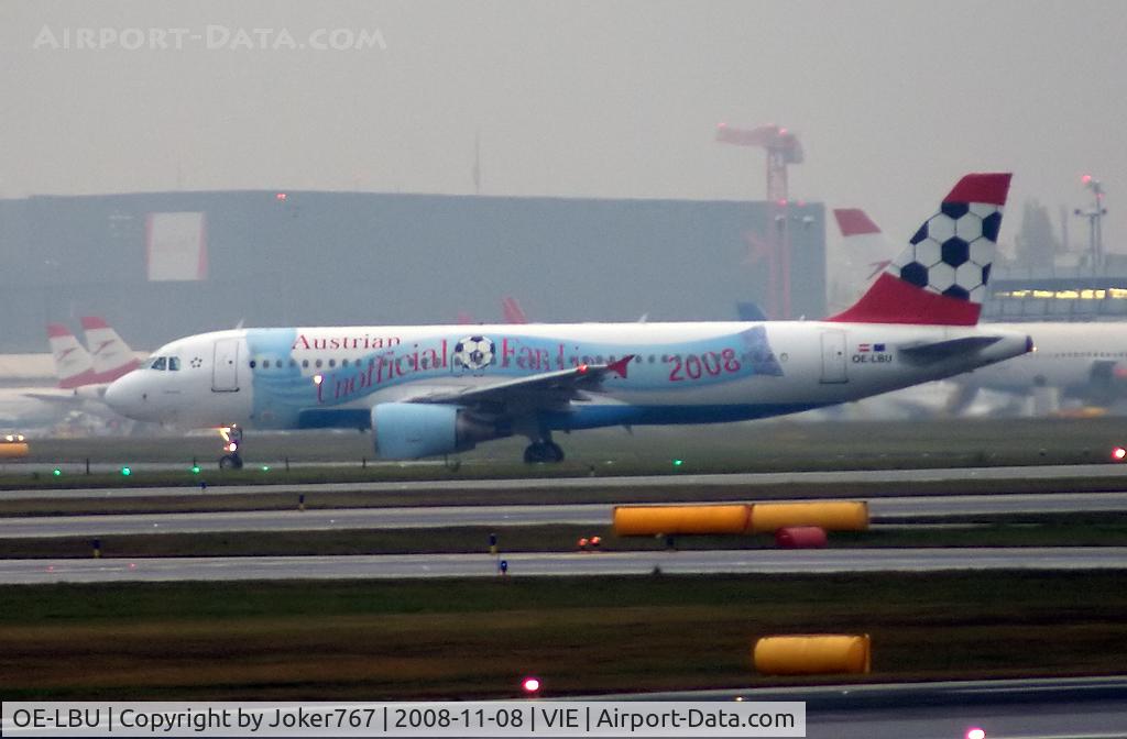 OE-LBU, 2001 Airbus A320-214 C/N 1478, Austrian Airlines Airbus A320-214