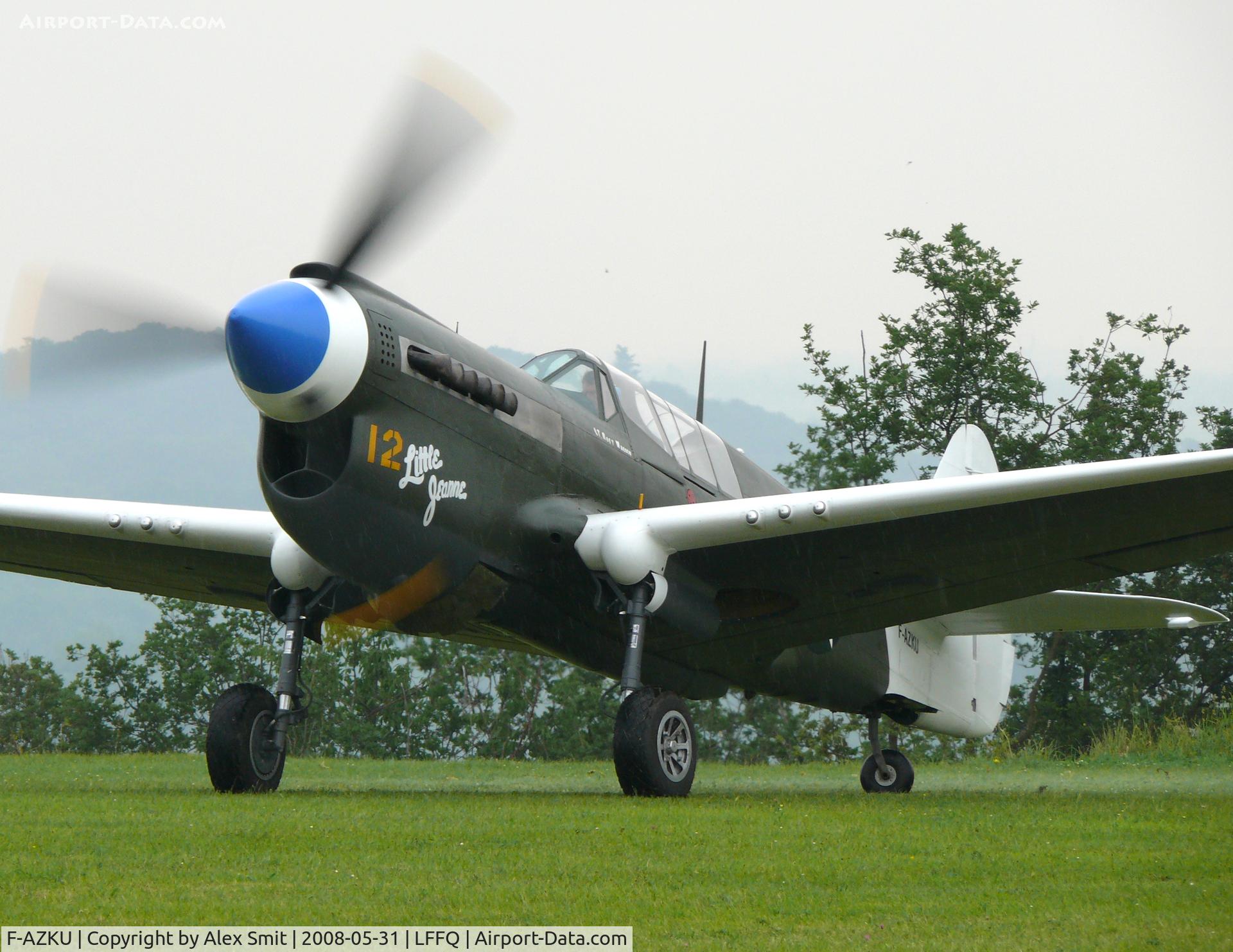 F-AZKU, 1942 Curtiss P-40N Warhawk C/N 29677, Curtis P-40N Kittyhawk F-AZKU painted as USAF 42-105915/12 Little Jeanne