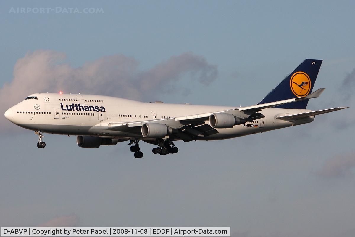 D-ABVP, 1997 Boeing 747-430 C/N 28284, FRA Trip