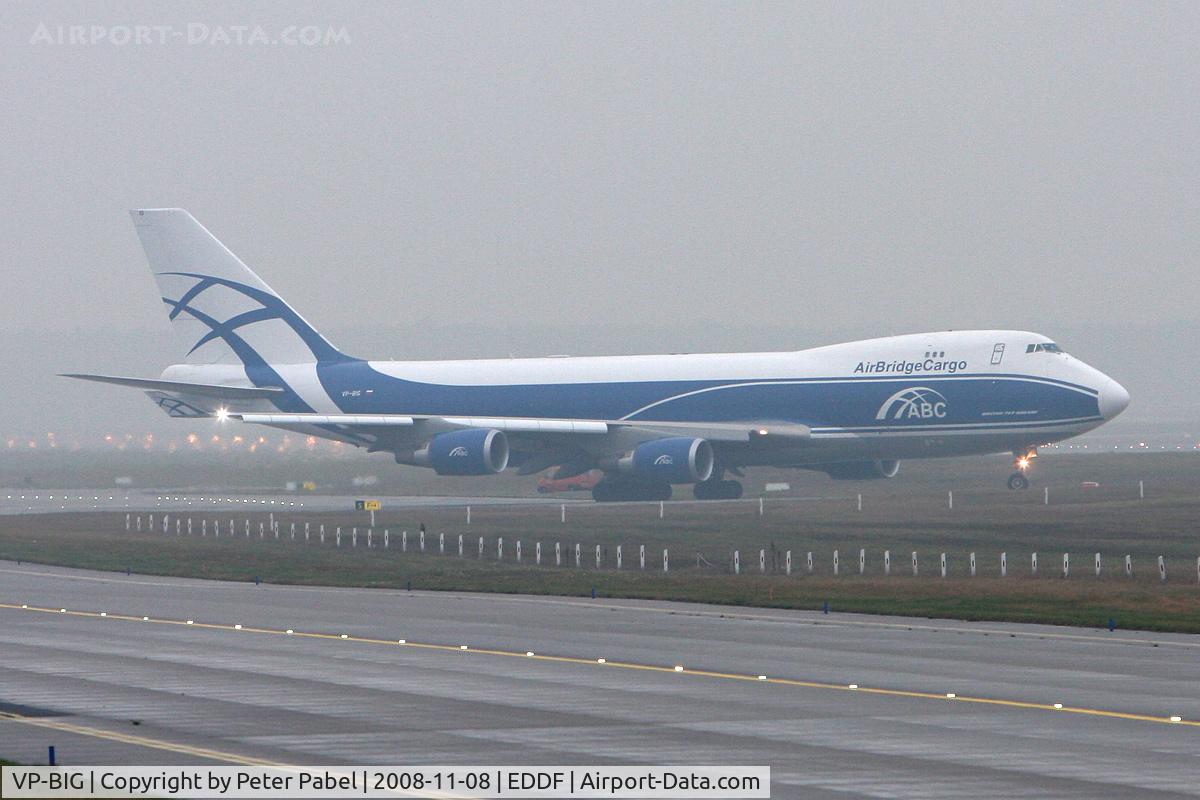 VP-BIG, 2007 Boeing 747-46N/FER/SCD C/N 35420, FRA Trip