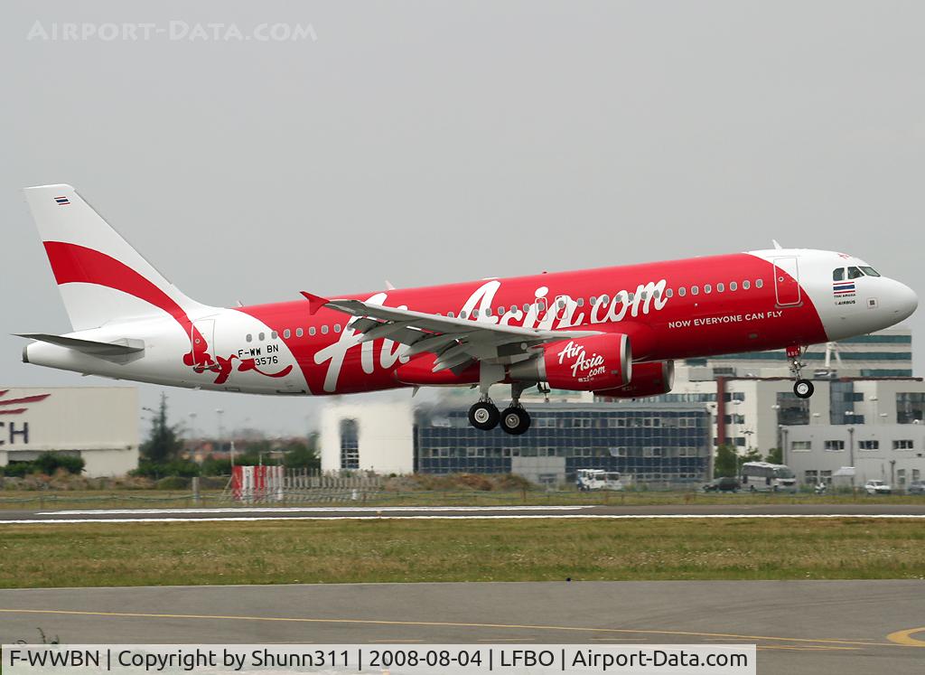 F-WWBN, 2008 Airbus A320-216 C/N 3576, C/n 3576 - To be HS-ABG