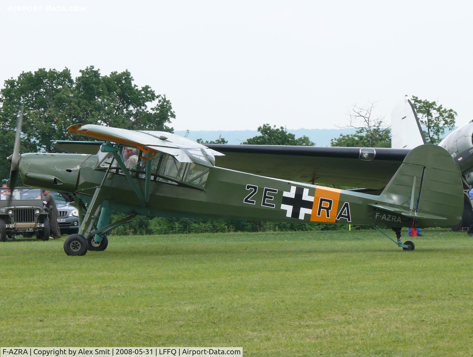 F-AZRA, Fieseler Fi-156C-3 Storch C/N 2039, Fiessler Fi-156C-3 Storch F-AZRA painted as German Air Force 2E#RA