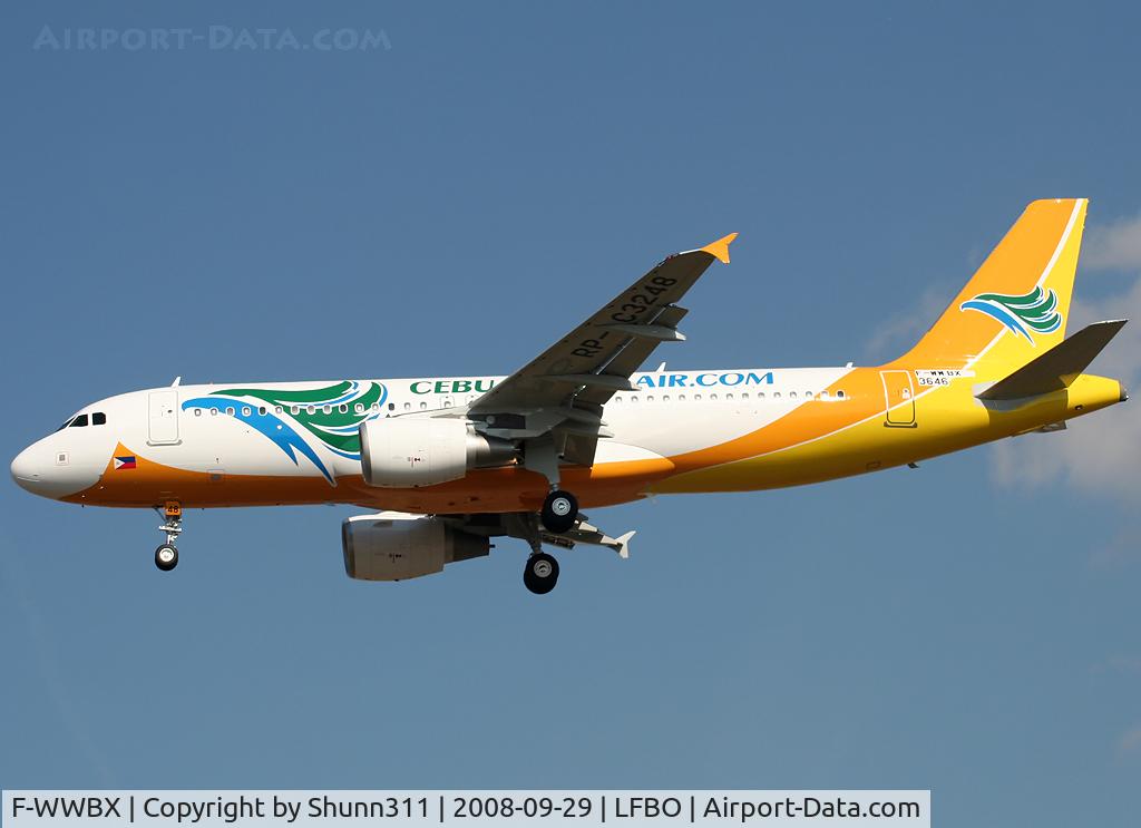 F-WWBX, 2008 Airbus A320-214 C/N 3646, C/n 3646 - To be RP-C3248