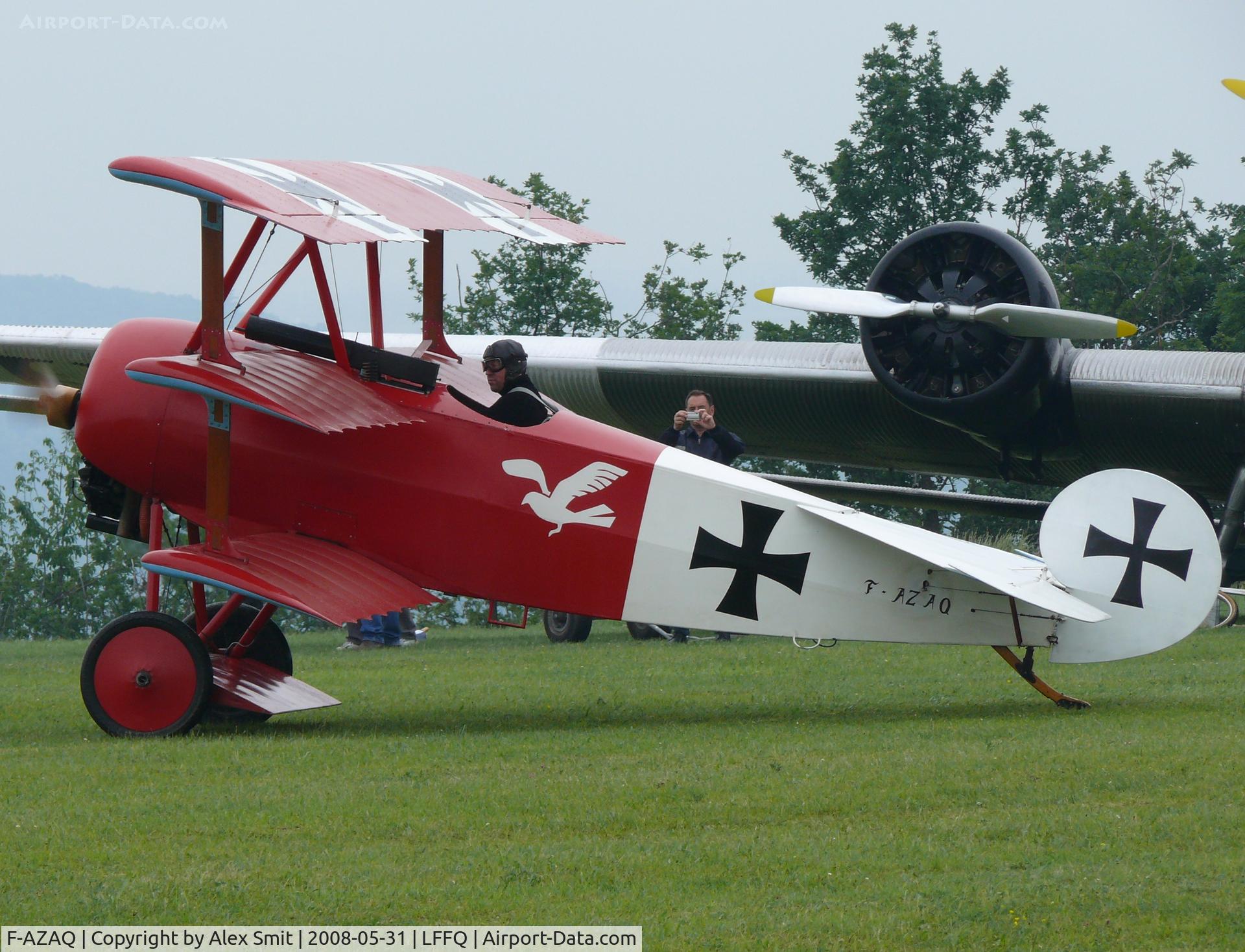 F-AZAQ, Fokker Dr.1 Triplane Replica C/N 01, Fokker Dr1 F-AZAQ painted as German Air Force