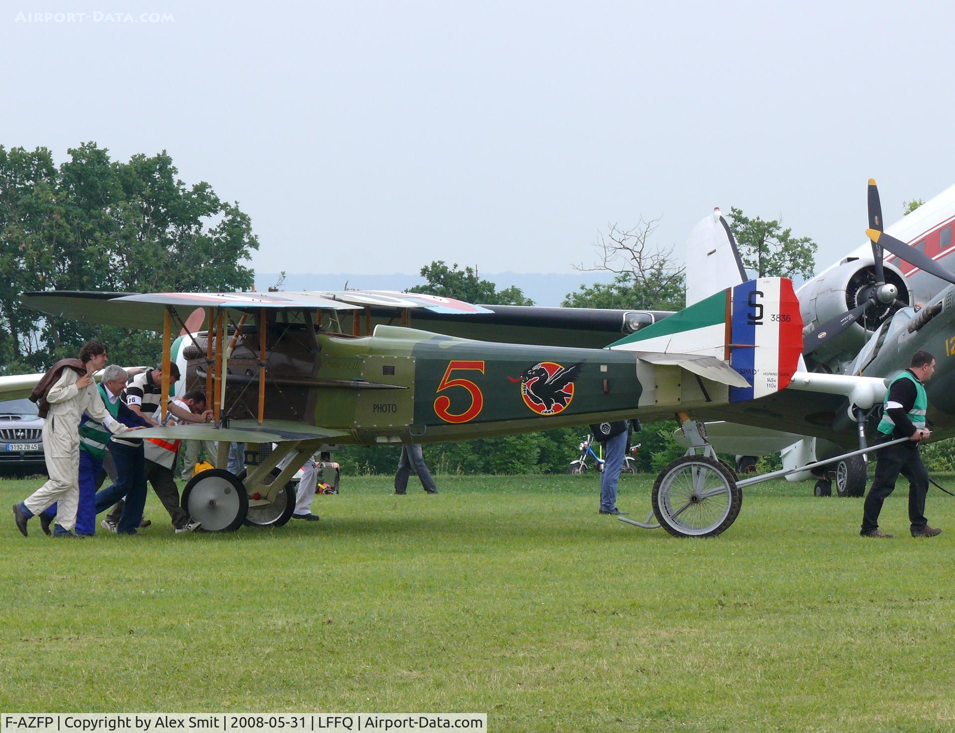 F-AZFP, SPAD S-XIII C1 C/N 4377, Spad S XIII C1 replica F-AZFP painted as French Air Force 5/S3836
