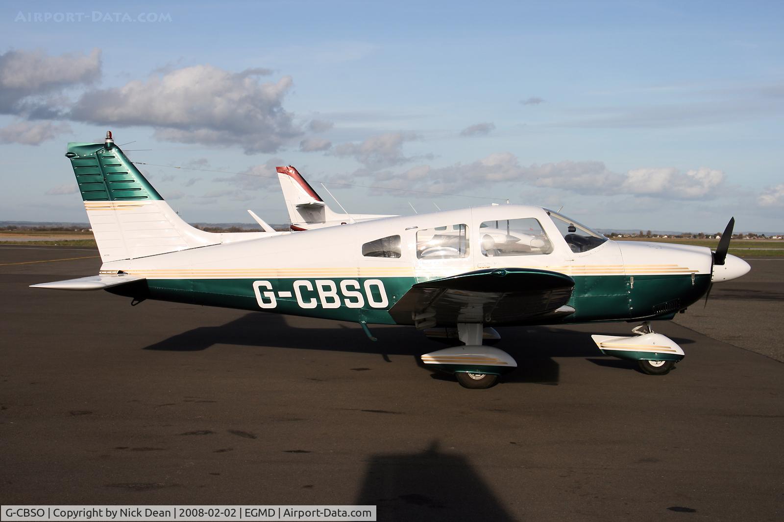 G-CBSO, 1976 Piper PA-28-181 Cherokee Archer II C/N 28-7690376, -