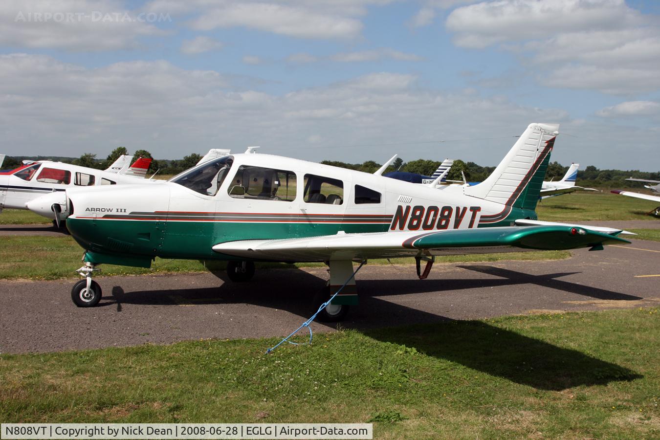 N808VT, 1977 Piper PA-28R-201 Cherokee Arrow III C/N 28R-7737051, /